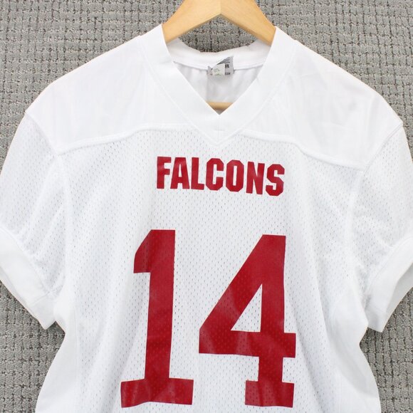 Vintage Alleson Athletic Football Falcons Jersey Kids Youth Large Johnson #14 - Picture 2 of 8